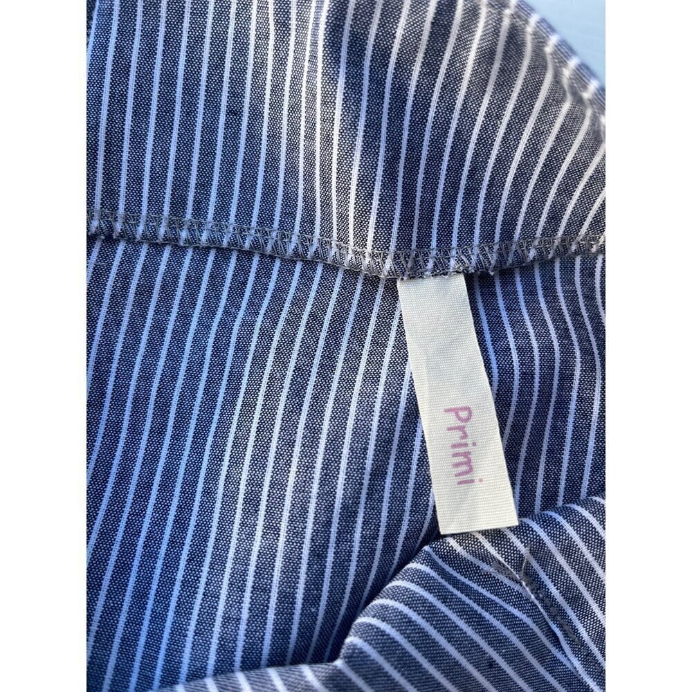 Nasty Gal Primi Women's Blue Cotton Striped Wrap Mini Skirt Size M NWOT - Picture 5 of 16